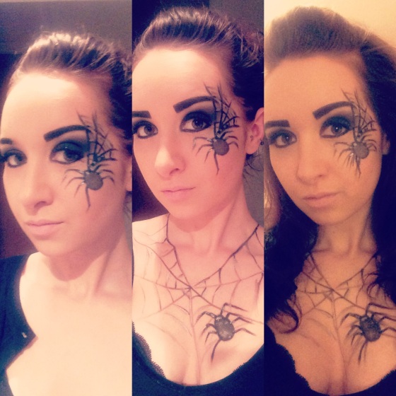 How to Create This Super Easy Halloween Makeup! (Spider Theme)